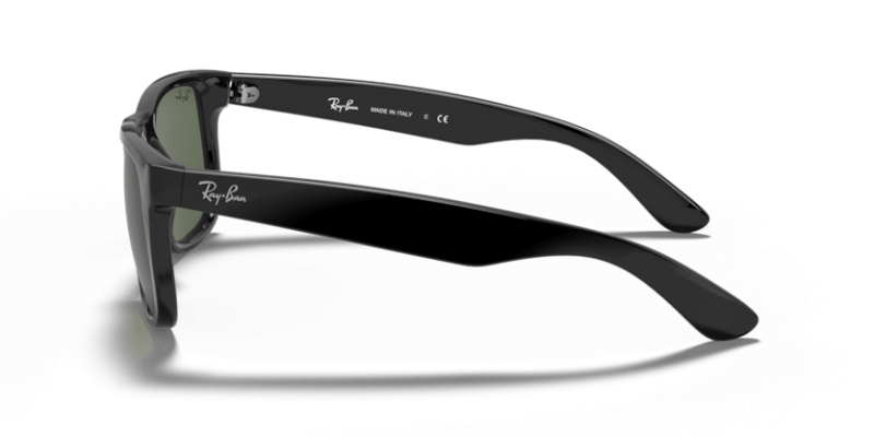 Muške sunčane naočale RAY BAN JUSTIN RB4165 601: crni okvir, zelena  stakla