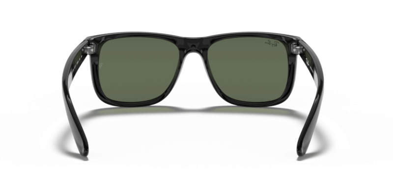 Muške sunčane naočale RAY BAN JUSTIN RB4165 601: crni okvir, zelena  stakla