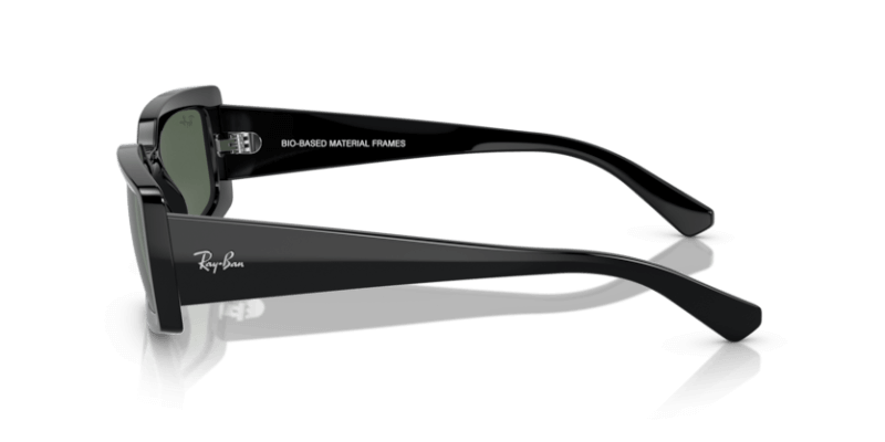 Ženske sunčane naočale RAY BAN KILIANE RB4395 667771: crni okvir, zelena  stakla