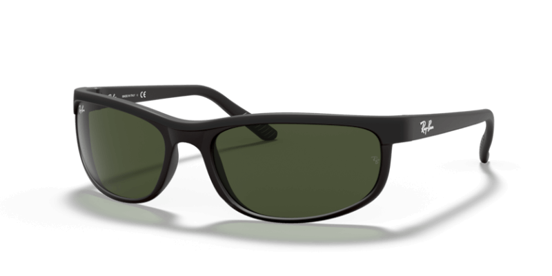 Muške sunčane naočale RAY BAN PREDATOR 2 RB2027 W1847: crni okvir, zelena  stakla