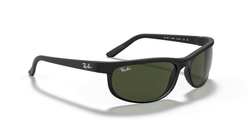 Muške sunčane naočale RAY BAN PREDATOR 2 RB2027 W1847: crni okvir, zelena  stakla