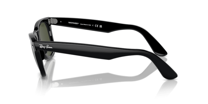 Unisex sunčane naočale RAY BAN WAYFARER RB2140 901: crni okvir, zelena  stakla
