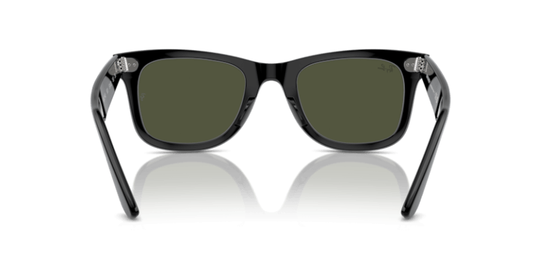 Unisex sunčane naočale RAY BAN WAYFARER RB2140 901: crni okvir, zelena  stakla