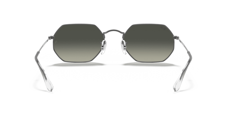 Unisex sunčane naočale RAY BAN OCTAGONAL RB3556N 004 71: gun metal okvir, siva gradual  stakla