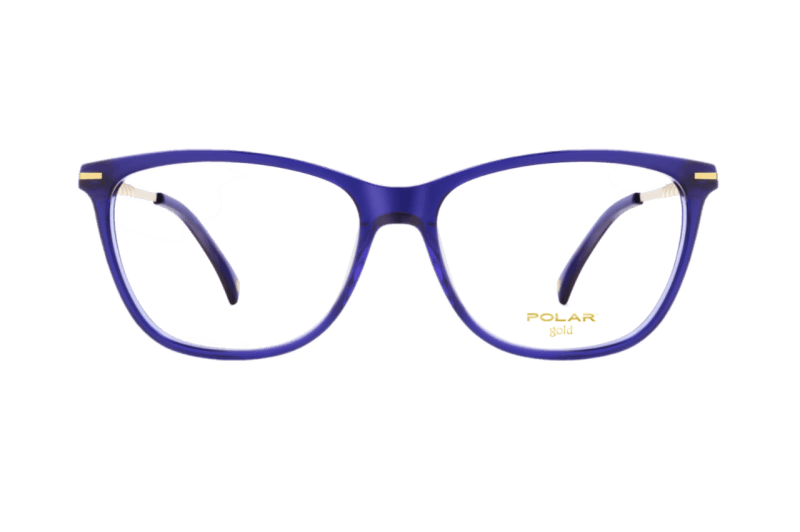 Ženski dioptrijski okvir POLAR GOLD 76 20: plavi okvir