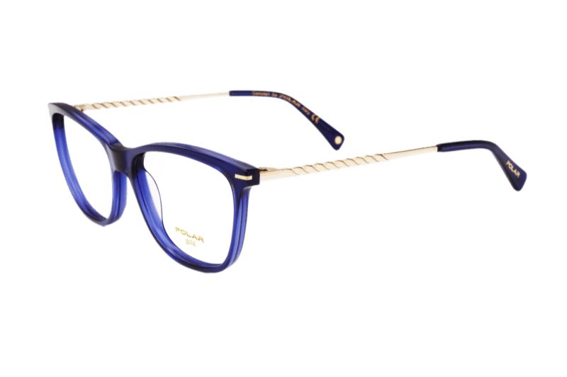 Ženski dioptrijski okvir POLAR GOLD 76 20: plavi okvir