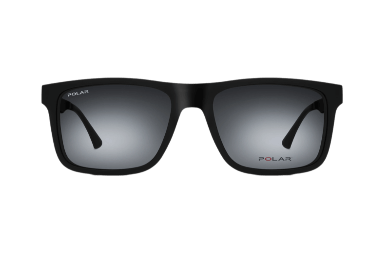 Muški clip-on okvir POLAR CLIP 495 76: crni okvir