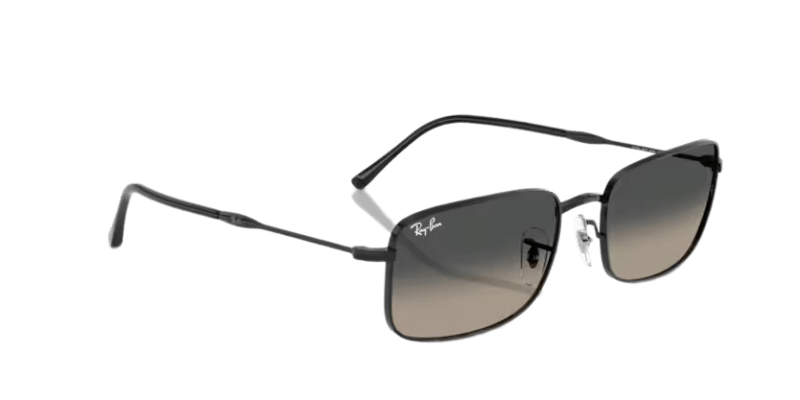 Unisex sunčane naočale RAY BAN RB3746 002 71: crni okvir, siva gradual  stakla