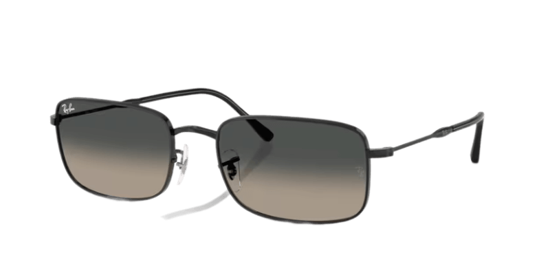 Unisex sunčane naočale RAY BAN RB3746 002 71: crni okvir, siva gradual  stakla