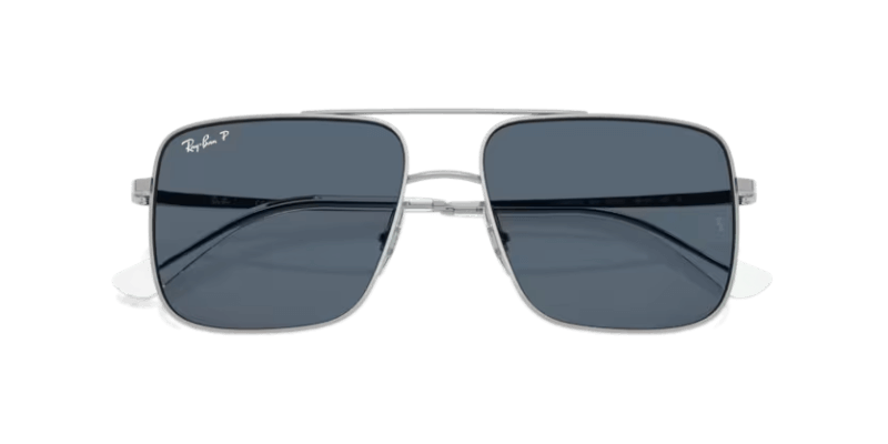 Unisex sunčane naočale RAY BAN ARI RB3758 003 2V: srebrni okvir, plava  stakla