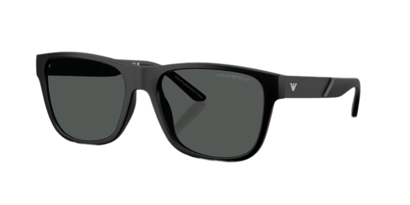 Muške sunčane naočale EMPORIO ARMANI EA4243 5001T3: crni okvir, siva  stakla