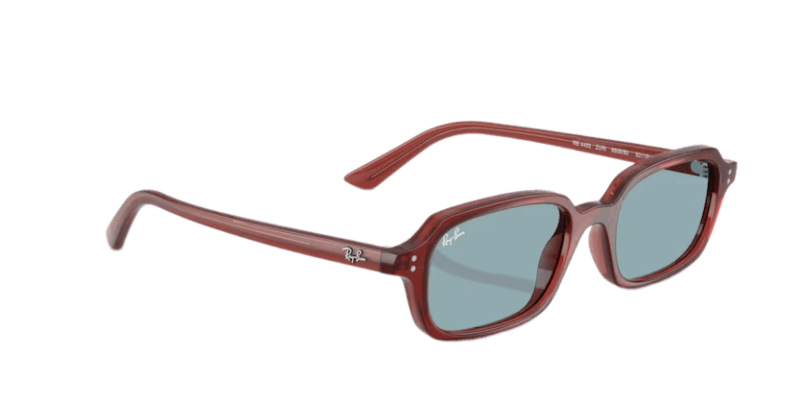 Unisex sunčane naočale RAY BAN ZURI RB4455 680980: bordo okvir, plava  stakla