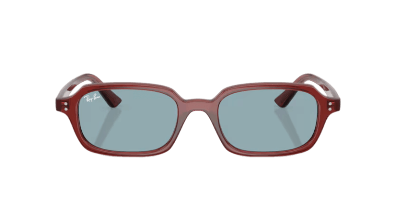 Unisex sunčane naočale RAY BAN ZURI RB4455 680980: bordo okvir, plava  stakla