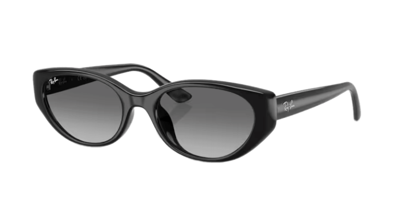 Ženske sunčane naočale RAY BAN RB4457D 667711: crni okvir, siva gradual  stakla