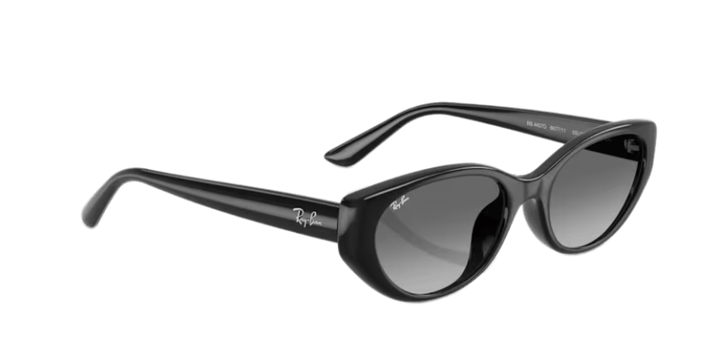 Ženske sunčane naočale RAY BAN RB4457D 667711: crni okvir, siva gradual  stakla