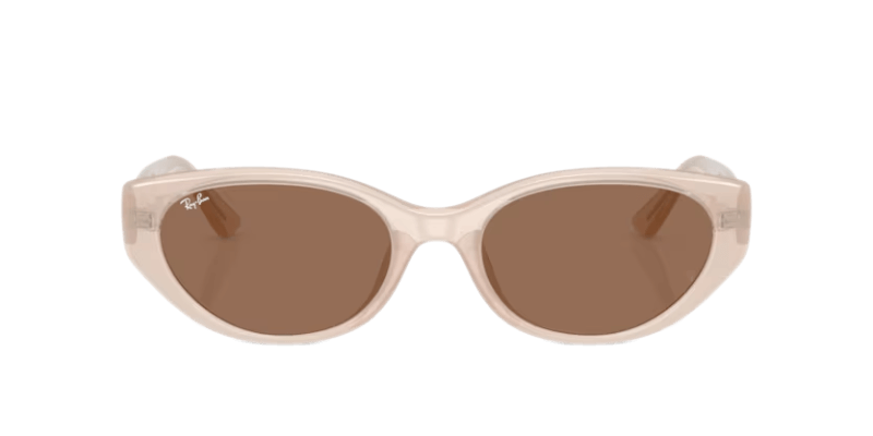 Ženske sunčane naočale RAY BAN RB4457D 678673: bež okvir, smeđa  stakla