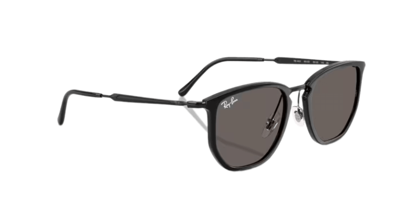 Unisex sunčane naočale RAY BAN RB4451 601 B1: crni okvir, siva  stakla