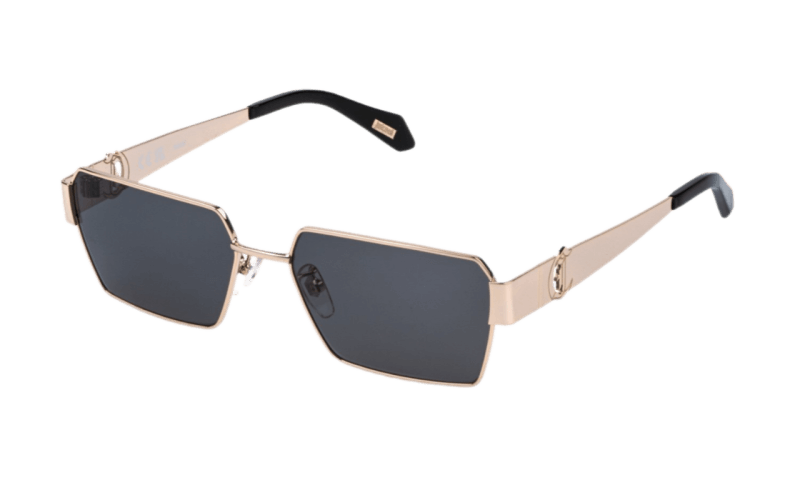 Unisex sunčane naočale JUST CAVALLI SJC153 0300: zlatni okvir, siva  stakla