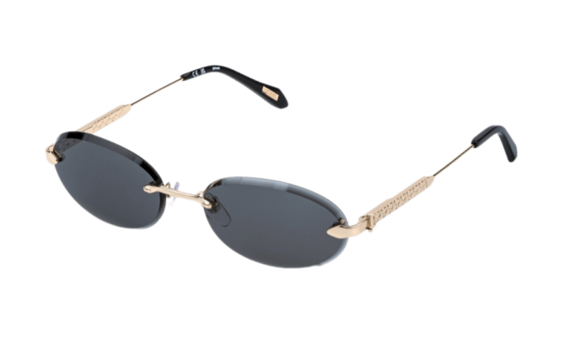 Unisex sunčane naočale JUST CAVALLI SJC155 0300: zlatni okvir, siva  stakla