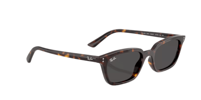 Unisex sunčane naočale RAY BAN ZAYA RB4456 135987: havana okvir, siva  stakla