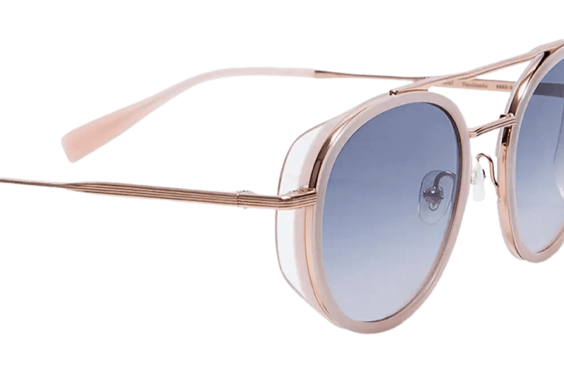 Ženske sunčane naočale GIGI STUDIOS CAPRI 6855 9: rose gold okvir, plava gradual  stakla